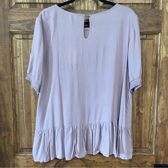 Purple Embroidered Blouse - Picture 4 of 4